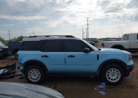 2024 Ford Bronco Sport Heritage из США, поврежденный, VIN 3FMCR9G61RRF29225